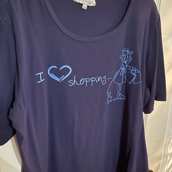 I ♥️ Shopping Tee - Plus - Picture 3 of 10